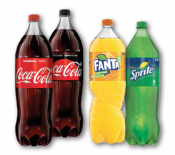 Coca Cola, Coca Cola Zero, Fanta, Sprite 2,25L