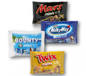 Bounty, Mars, Milky Way, Snickers, Twix Minis 333g