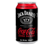 JACK DANIELS & COCA COLA ZERO 5% 330ML