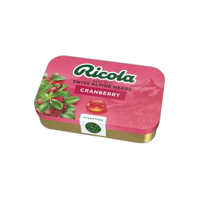 Ricola Cranberry Drops Sugarfree 75g