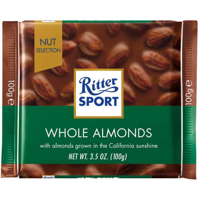 Ritter Sport Whole Almonds 100g