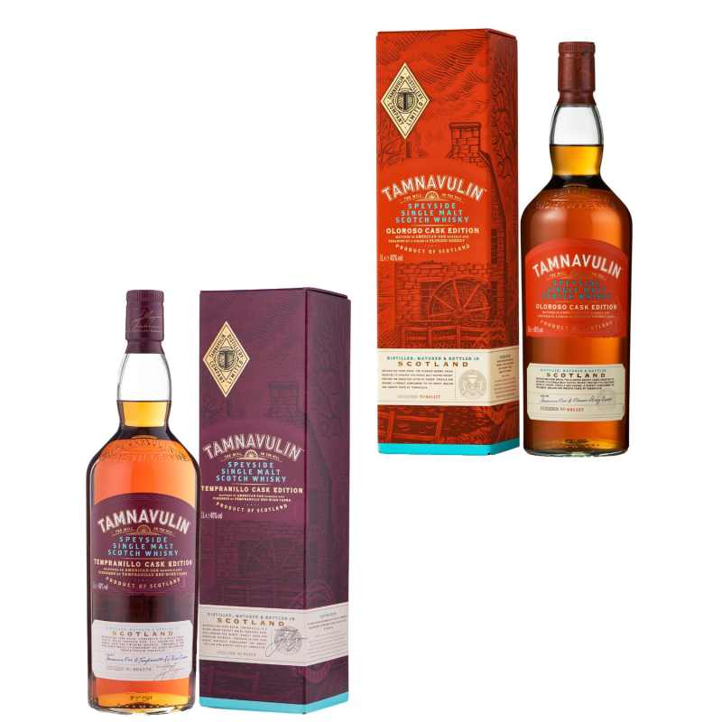 Tamnavulin Cask 40% 1L, diverse Sorten