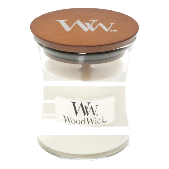 WoodWick White Teak Vonná svíčka 85g