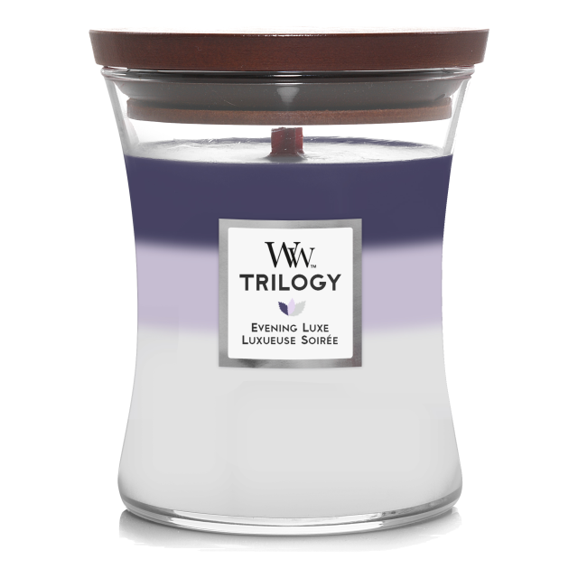 WoodWick Trilogy Evening Luxe Duftkerze 275g