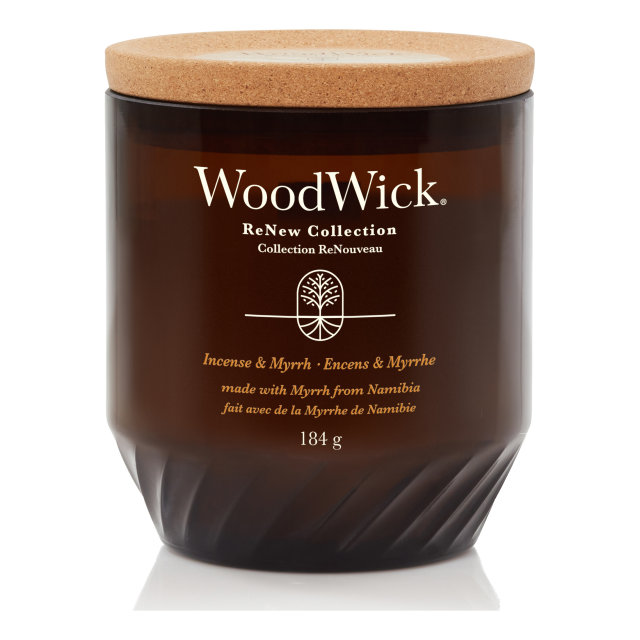 Woodwick Renew Incense&Myrrh Vonná svíčka 184g