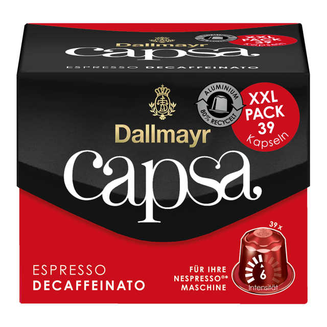 Dallmayr Capsa Espresso bezkofeinová 218g 39ks