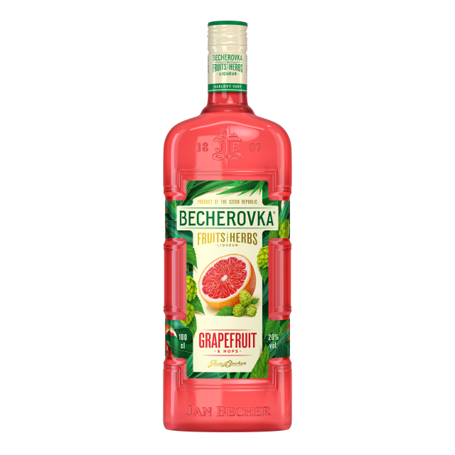 Becherovka Grapefruit & chmel 20% 1L