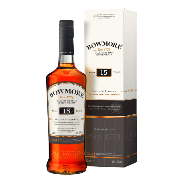Bowmore 15Yo 43% 1L