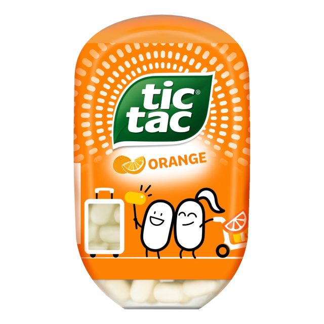 Tic Tac Bottle Orange 200Pcs 98G