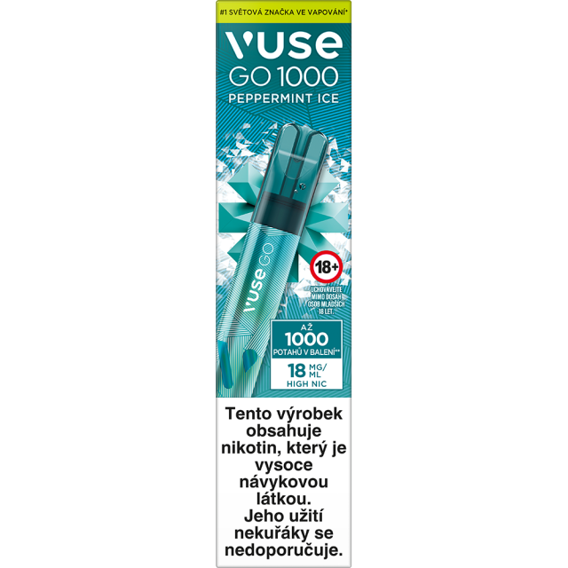 Vuse go 1000 Pen Peppermint Ice 18mg