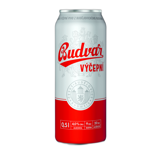 Budweiser Budvar světlé výčepní 0,5L plech