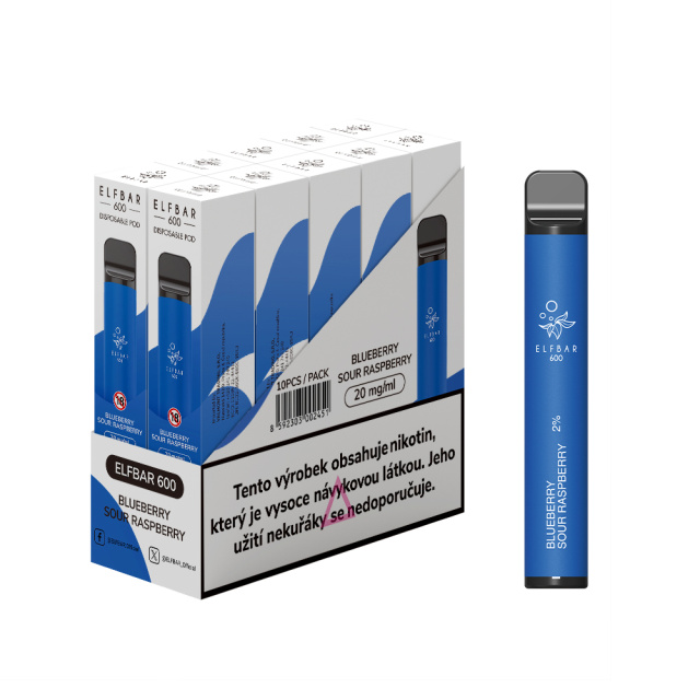 Elf Bar 600 Blueberry Sour Raspb. 20mg