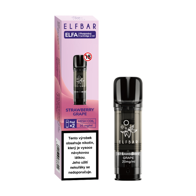 Elf Bar Elfa Pods 2Pack Cartridge Str grape 20mg