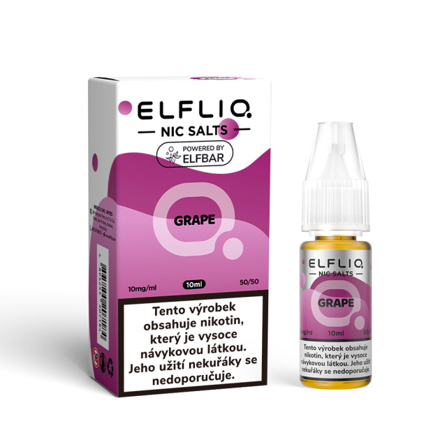 Liquid Elfliq Nic Salt grape 10ml - 10mg
