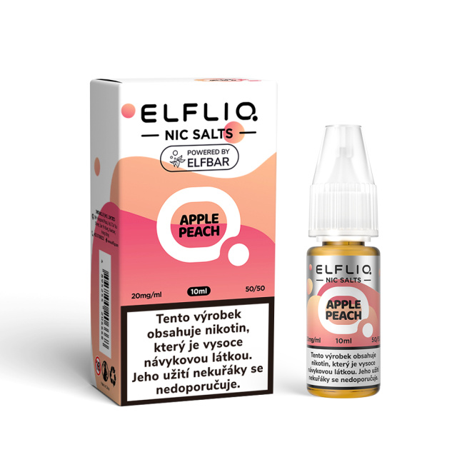 Liquid Elfliq Nic Salt Apple Peach 10ml - 20mg