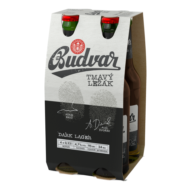 Budweiser dunkles Lagerbier 4x0,33L